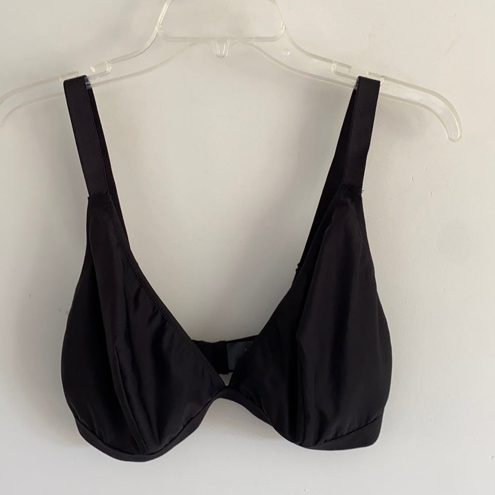 FREE WITH PURCHASE ASOS DESIGN black plunge bra 38G bralet triangle - Picture 1 of 3